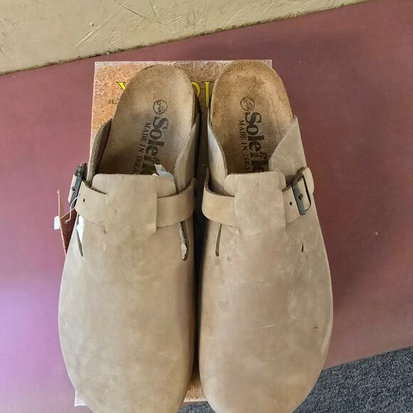 New Light Brown Womens Clogs 6 8 9 - Picture 2 of 4